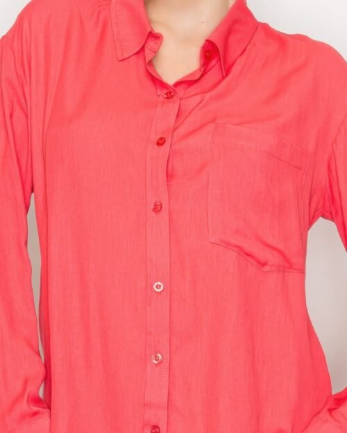 button down collared linen shirt