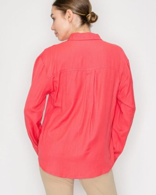 button down collared linen shirt