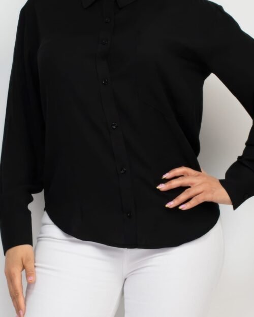 button down collared linen shirt