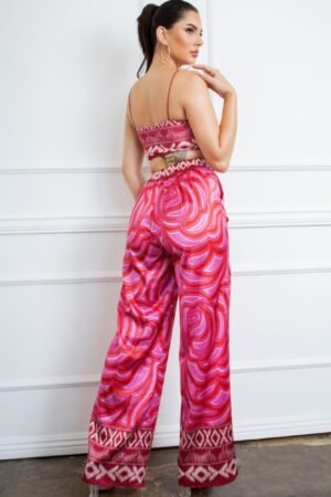 Bra Top And Wide Leg Pants Set Bra Top And Wide Leg Pants Set