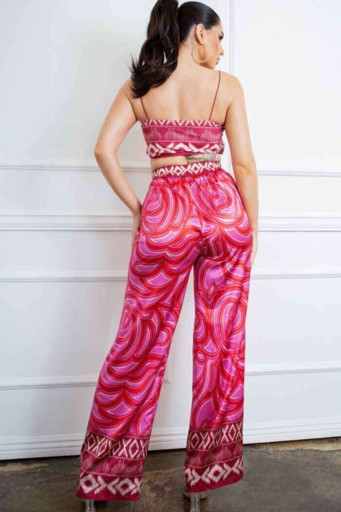 Bra top and wide leg pants set - image 5
