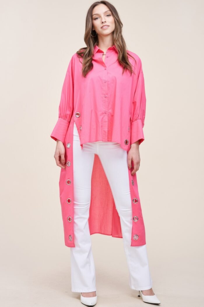 Oversized shirt with long back