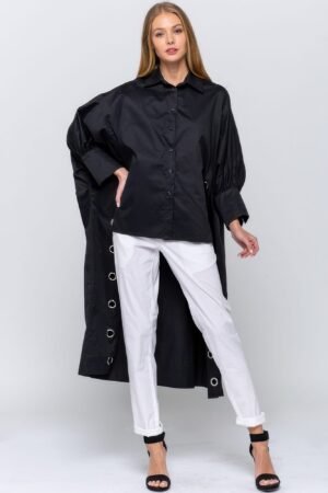 Oversized Shirt With Long Back Oversized Shirt With Long Back