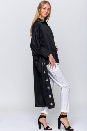 Oversized Shirt With Long Back Oversized Shirt With Long Back