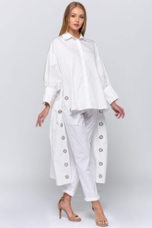 Oversized Shirt With Long Back Oversized Shirt With Long Back