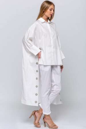 Oversized Shirt With Long Back Oversized Shirt With Long Back