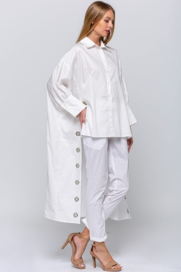 Oversized shirt with long back