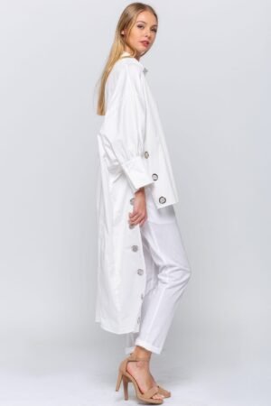 Oversized Shirt With Long Back Oversized Shirt With Long Back