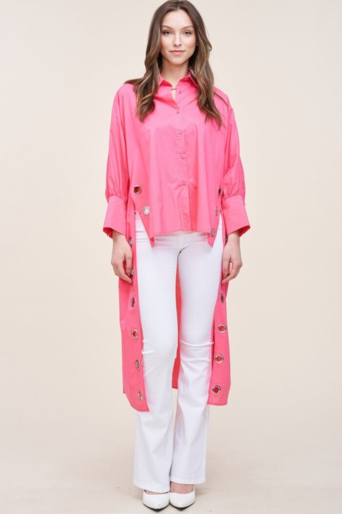 Oversized shirt with long back