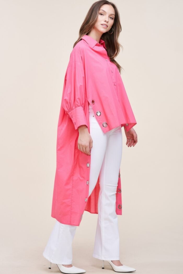 Oversized shirt with long back
