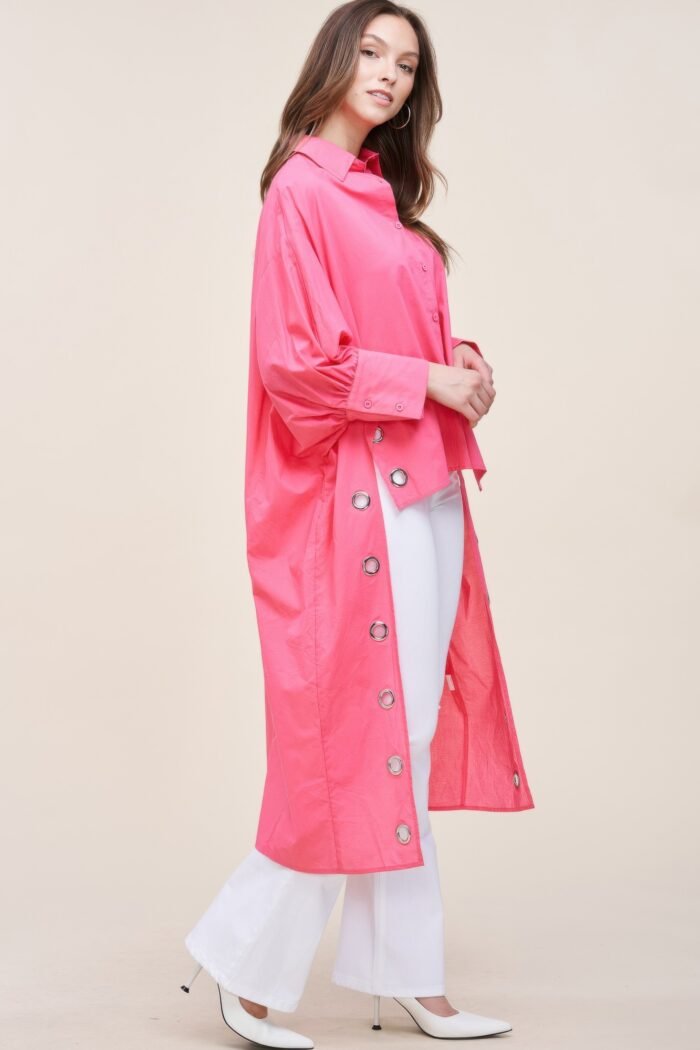 Oversized shirt with long back