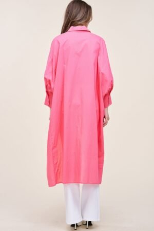 Oversized Shirt With Long Back Oversized Shirt With Long Back