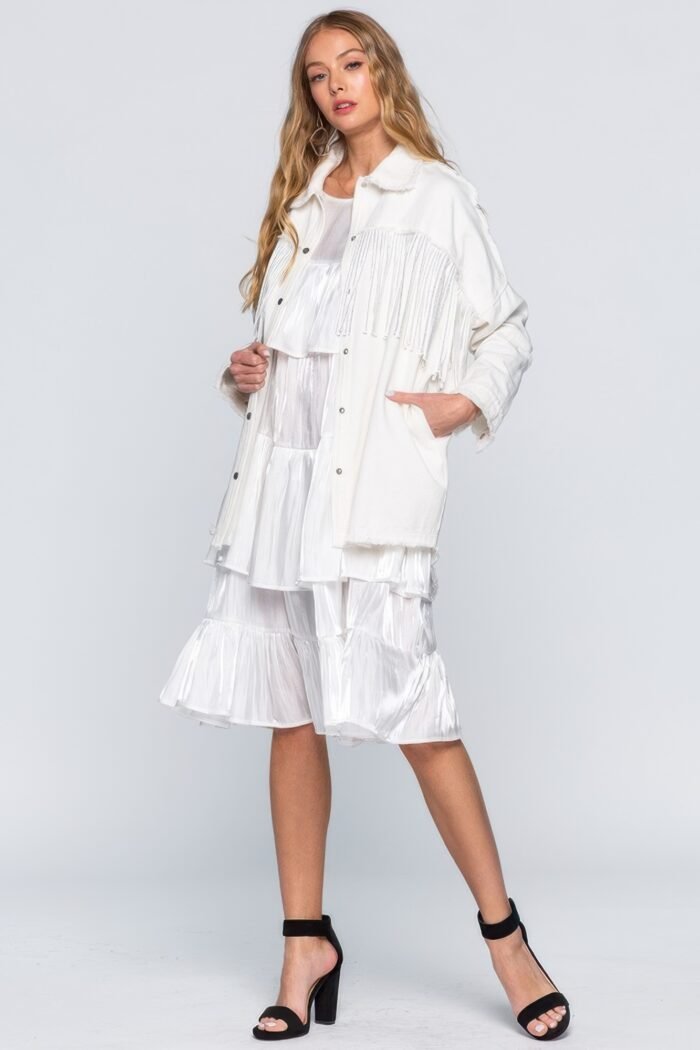 Ruffle midi dress