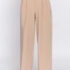 Contrast Waistband Straight Long Pants