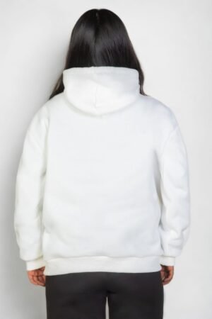 Plus size graphic kangaroo pocket drawstring hoodie with Eastcoast logo in black, navy, red, and white colors