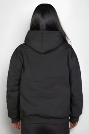 Plus size graphic kangaroo pocket drawstring hoodie with Eastcoast logo in black, navy, red, and white colors