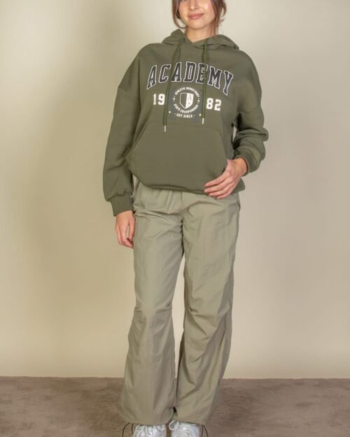 graphic kangaroo pocket drawstring hoodie