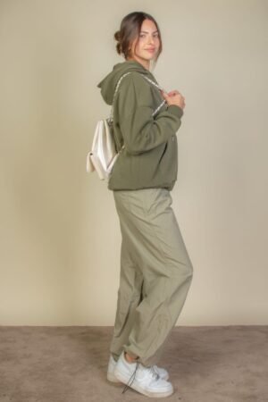 Graphic Kangaroo Pocket Drawstring Hoodie Graphic Kangaroo Pocket Drawstring Hoodie