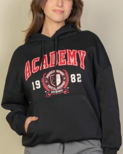 graphic kangaroo pocket drawstring hoodie