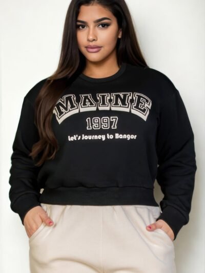 Plus Size Graphic Drop Shoulder Sweatshirt