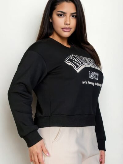 Plus Size Graphic Drop Shoulder Sweatshirt Plus Size Graphic Drop Shoulder Sweatshirt
