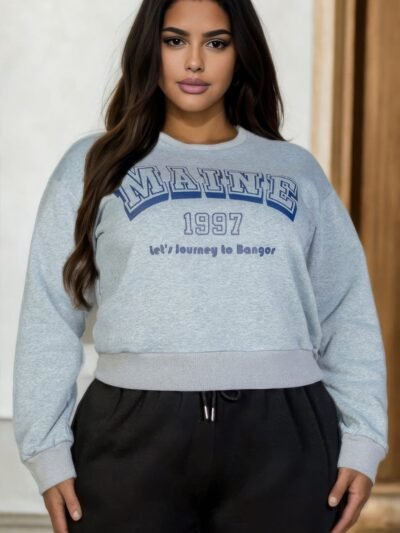 Plus Size Graphic Drop Shoulder Sweatshirt Plus Size Graphic Drop Shoulder Sweatshirt