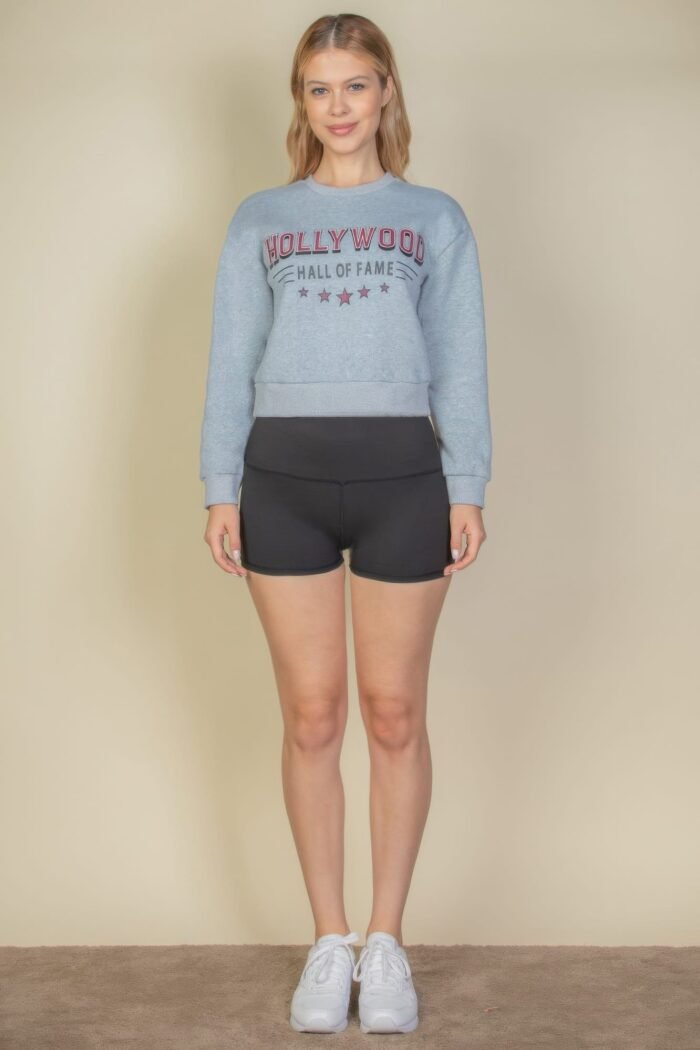 Graphic drop shoulder sweatshirt