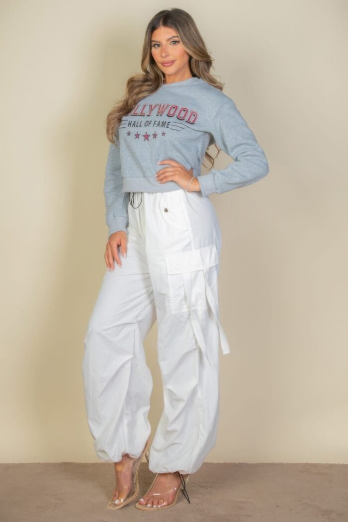 Graphic drop shoulder sweatshirt
