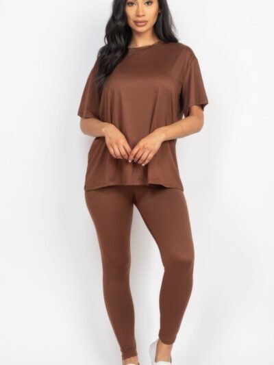 Oversized T-shirt & Leggings Set