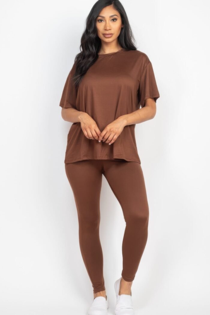 Oversized t-shirt & leggings set - image 1