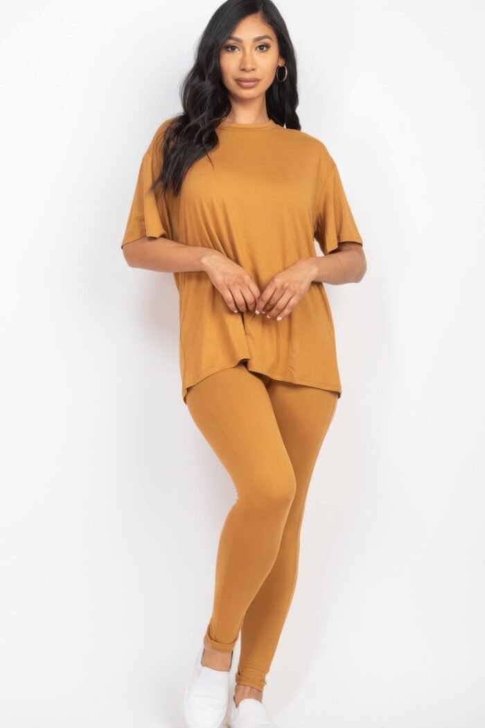 Oversized t-shirt & leggings set - image 2