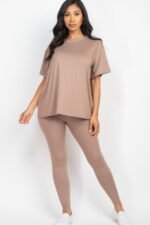 Oversized T-shirt & Leggings Set - Image 4