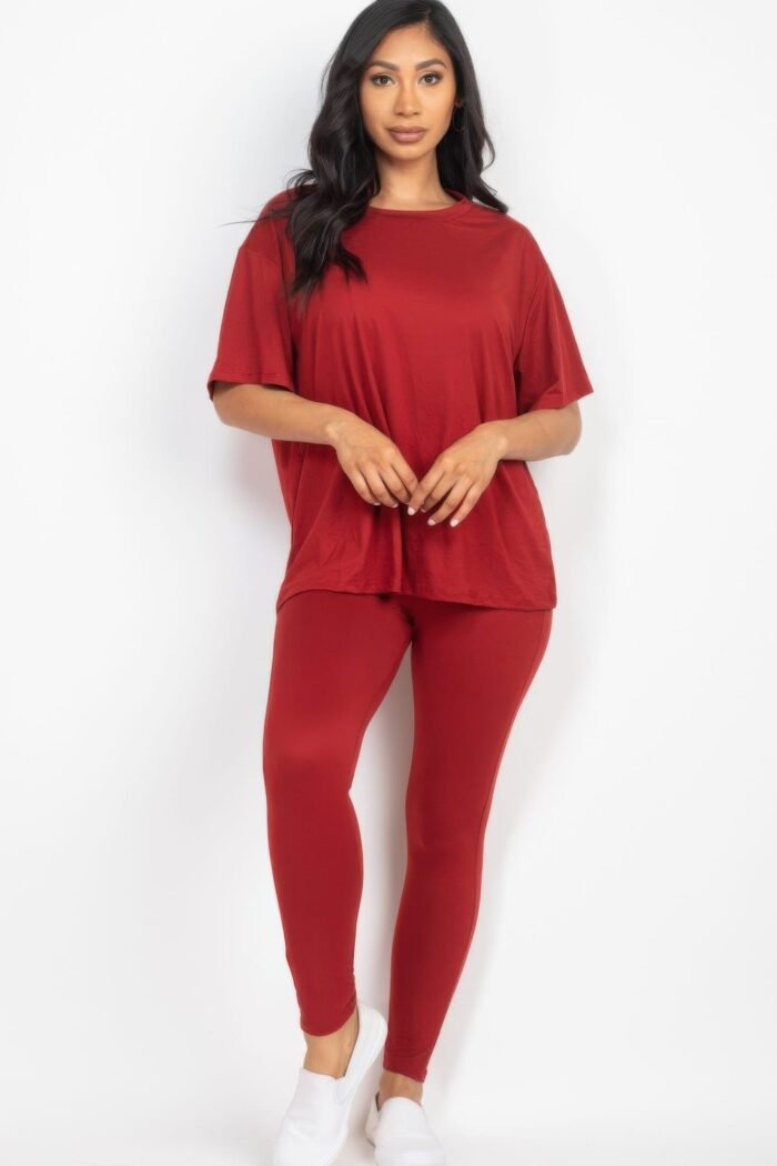 Oversized t-shirt & leggings set - image 5