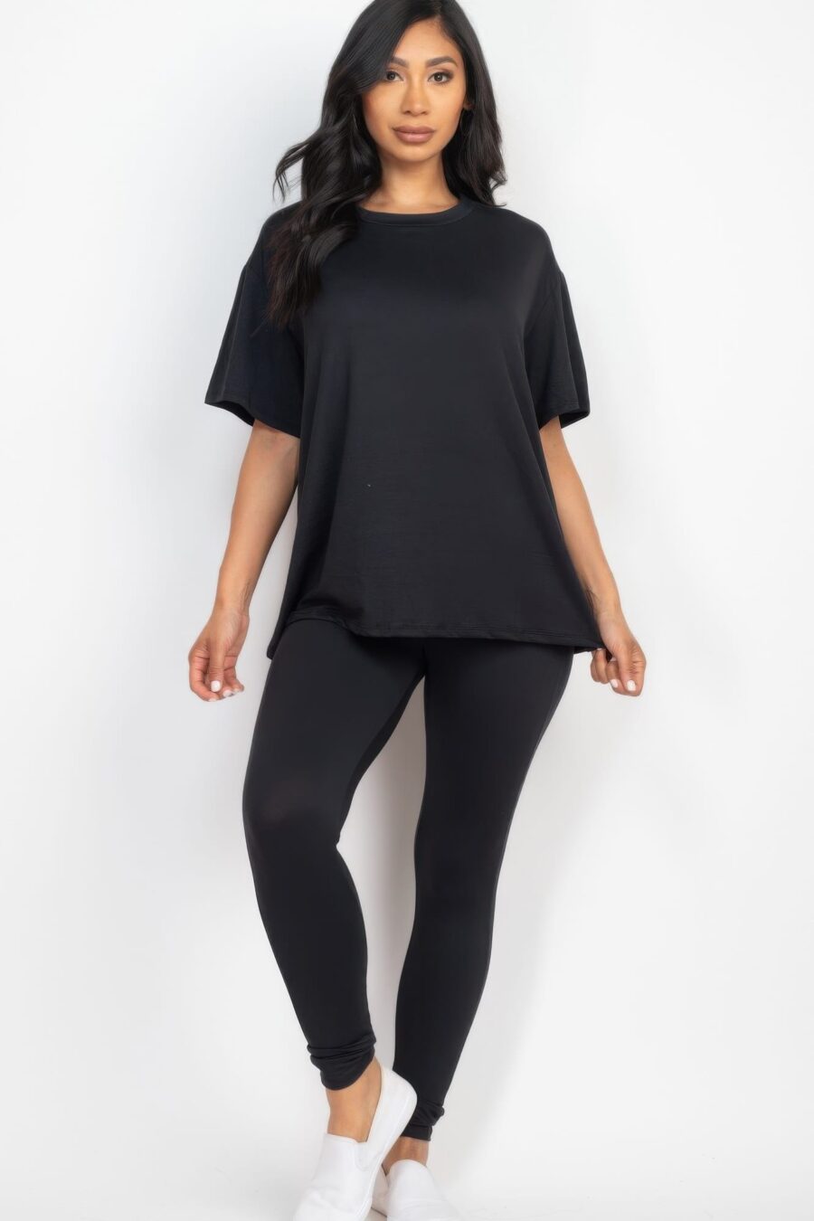 Oversized t-shirt & leggings set