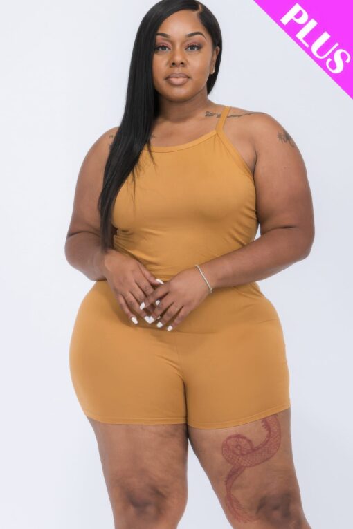Plus Size Split Back Cami Top & Shorts Set - Image 7