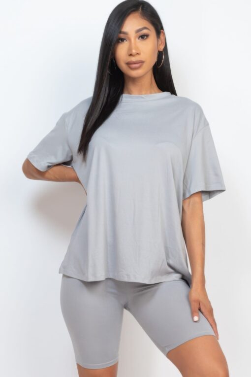 Loose Fit Top & Biker Shorts Set - Image 6