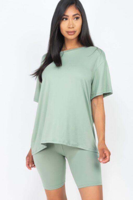 Loose Fit Top & Biker Shorts Set - Image 10