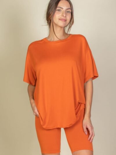 Loose Fit Top & Biker Shorts Set Loose Fit Top & Biker Shorts Set