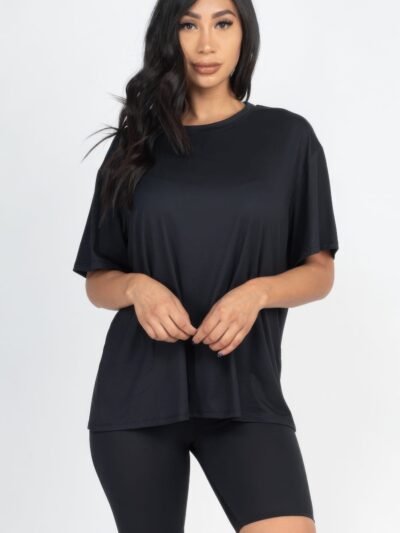 Loose Fit Top & Biker Shorts Set Loose Fit Top & Biker Shorts Set