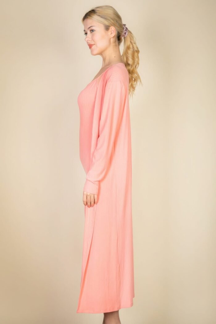 Ribbed cardigan & cami midi bodycon dress
