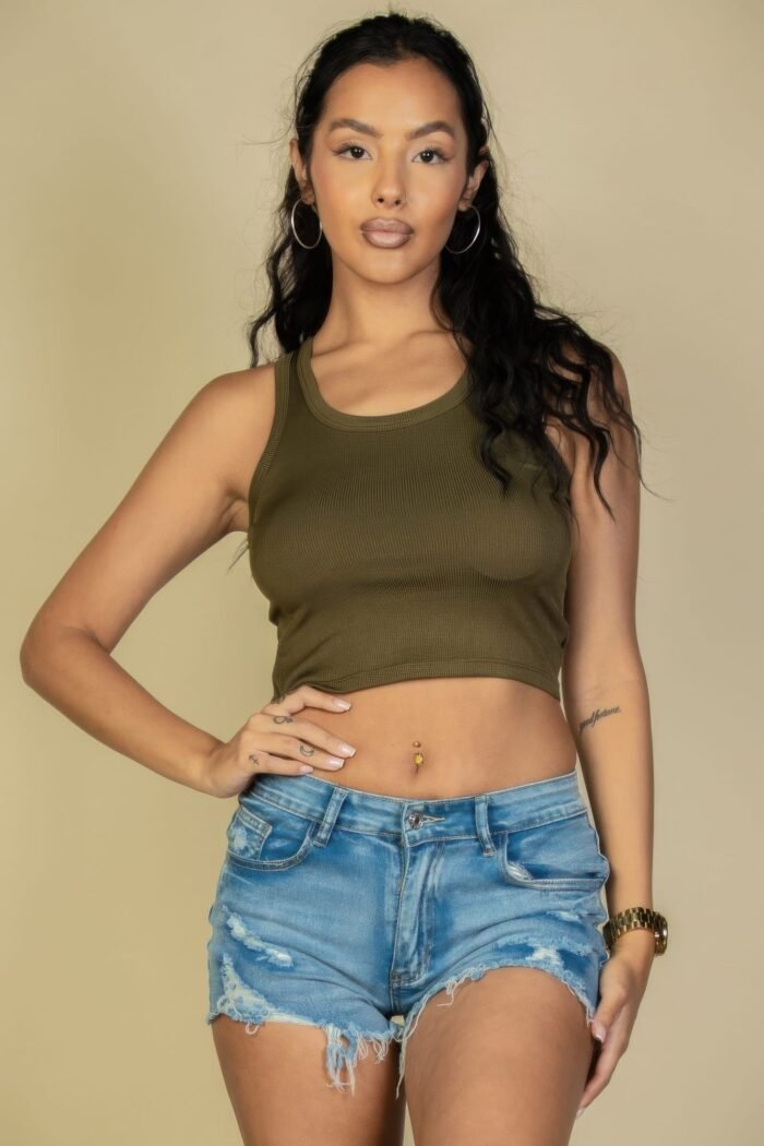 Ribbed tank top