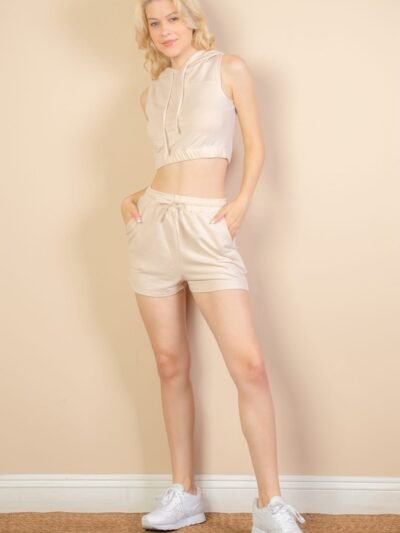French Terry Sleeveless Hoodie French Terry Sleeveless Hoodie