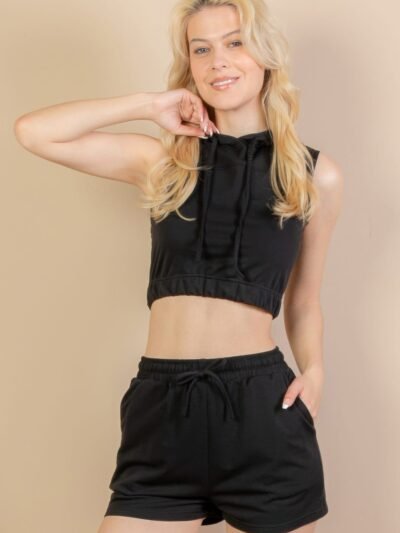 French Terry Sleeveless Hoodie French Terry Sleeveless Hoodie
