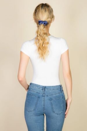 Short Sleeve Crew Neck Bodysuit Short Sleeve Crew Neck Bodysuit