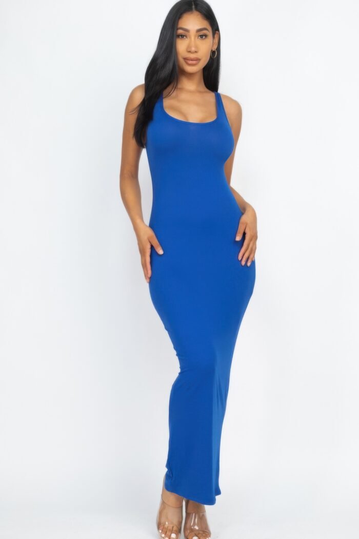 Solid basic maxi dress - image 1