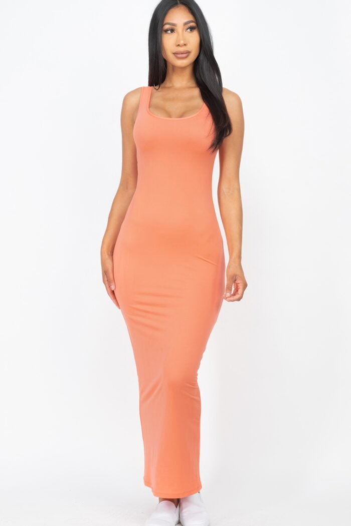 Solid basic maxi dress - image 9