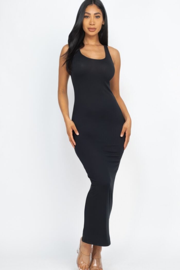 Solid basic maxi dress - image 10