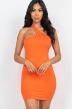 One Shoulder Bodycon Mini Dress - Image 15