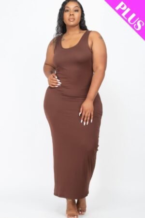 Plus Size Solid Basic Maxi Dress Plus Size Solid Basic Maxi Dress