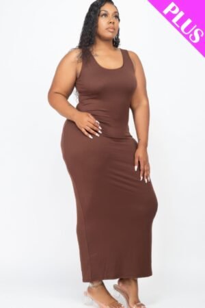 Plus Size Solid Basic Maxi Dress Plus Size Solid Basic Maxi Dress